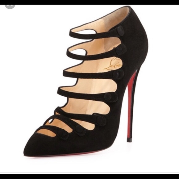 Christian Louboutin Shoes - Christian Louboutin Viennana strappy black suede